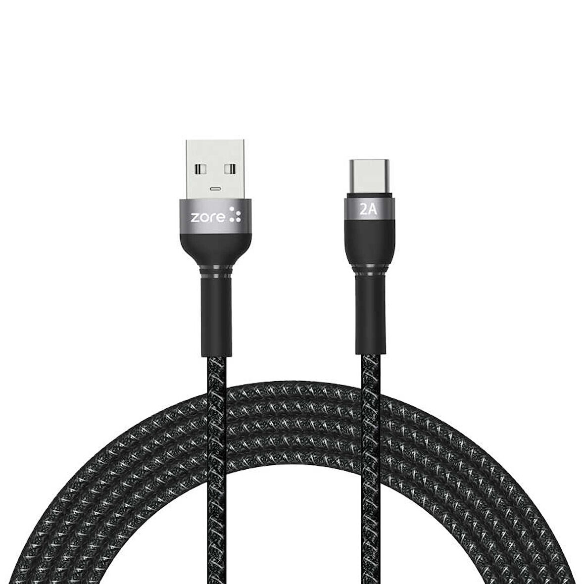Shira Serisi Type-C USB File Örgü Şarj Kablosu 3m