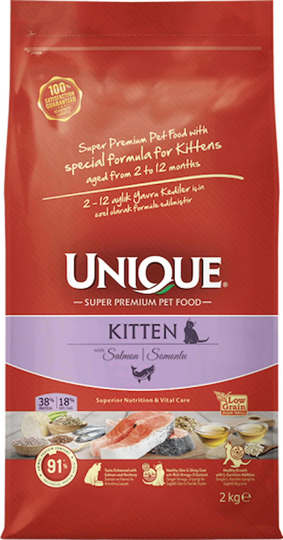 Unique Yavru Kedi Maması somonlu 2kg