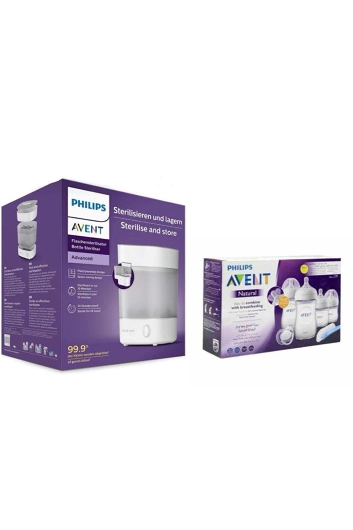 Buharlı Biberon Sterilizatörü Ve Yenidoğan Biberon Seti