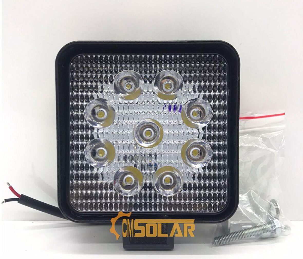 CMSOLAR Çalışma Lambası Kare 9 Led 27 Watt