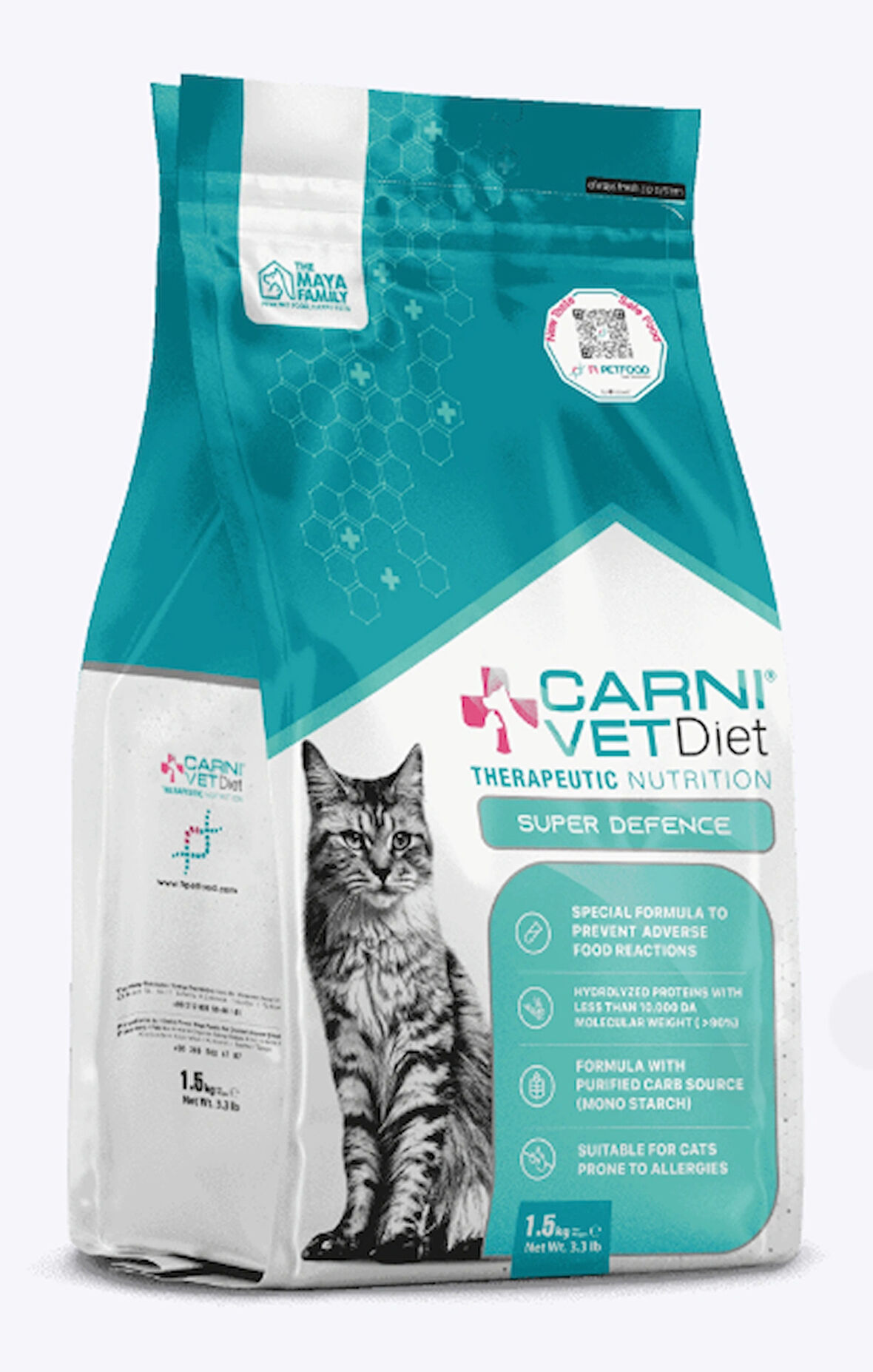 Carni Vet Diet Super Defence Hassas Deri ve Tüy Yapısına Destek Yetişkin Kedi Maması 1.5 kg
