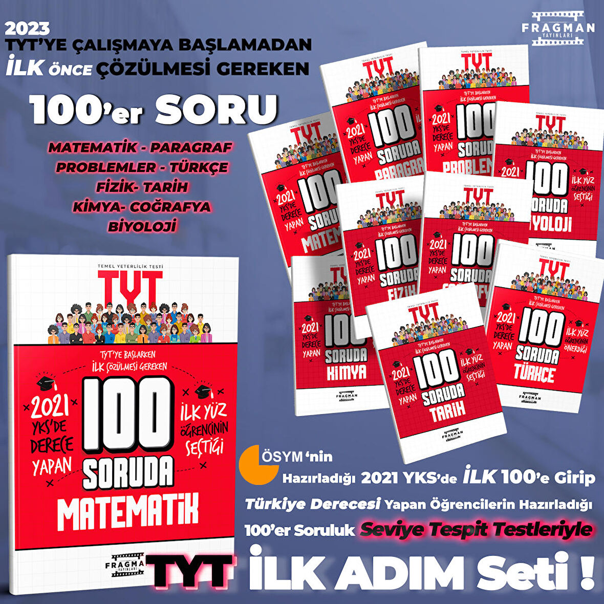 YKS Derece Öğrencilerinden TYT İlk Çözülmesi Gereken Sorular Full Set Seviye Tespit TYT'ye İlk Adım
