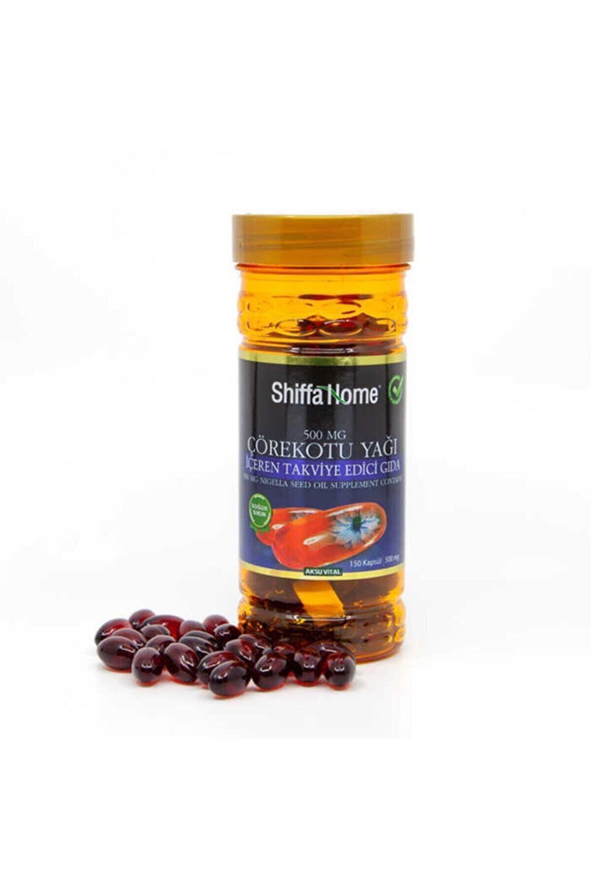 Shiffa Home Çörekotu yağı 500 mg 150 kapsül Softjel