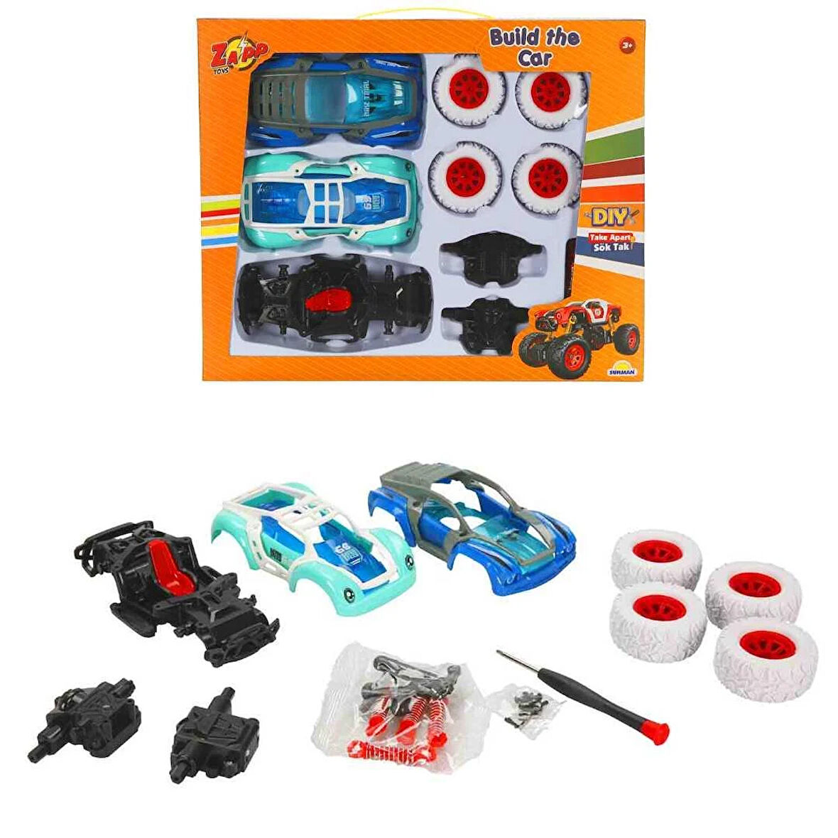 SUNMAN ZAPP TOYS 65216 SÖK TAK ARABA 3+