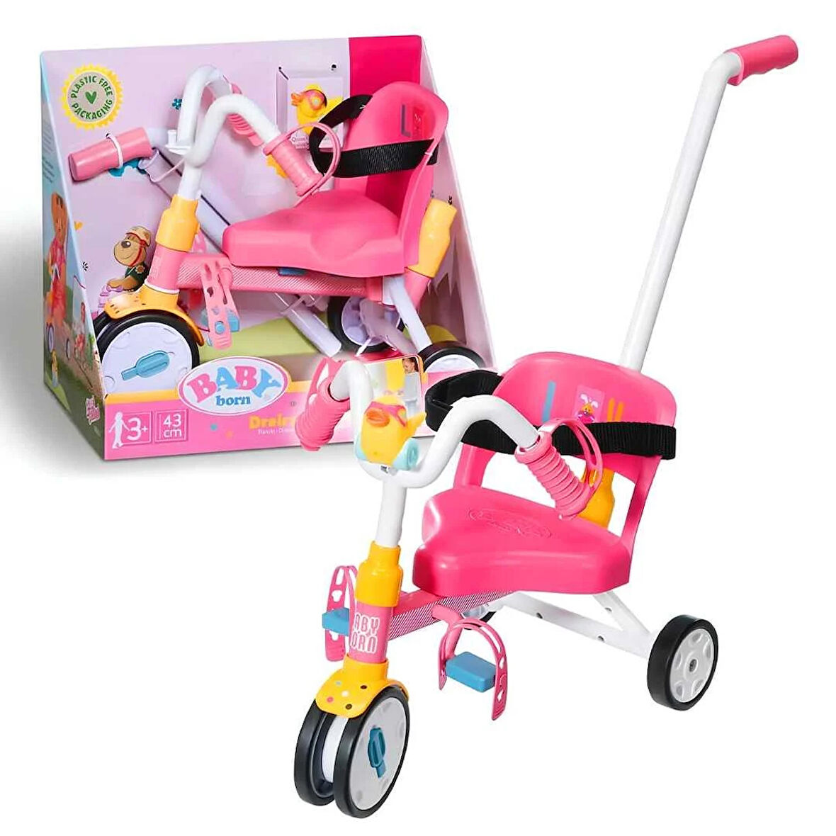 BABY BORN 834299 BİSİKLET 3 TEKERLEKLİ 43 CM 3+