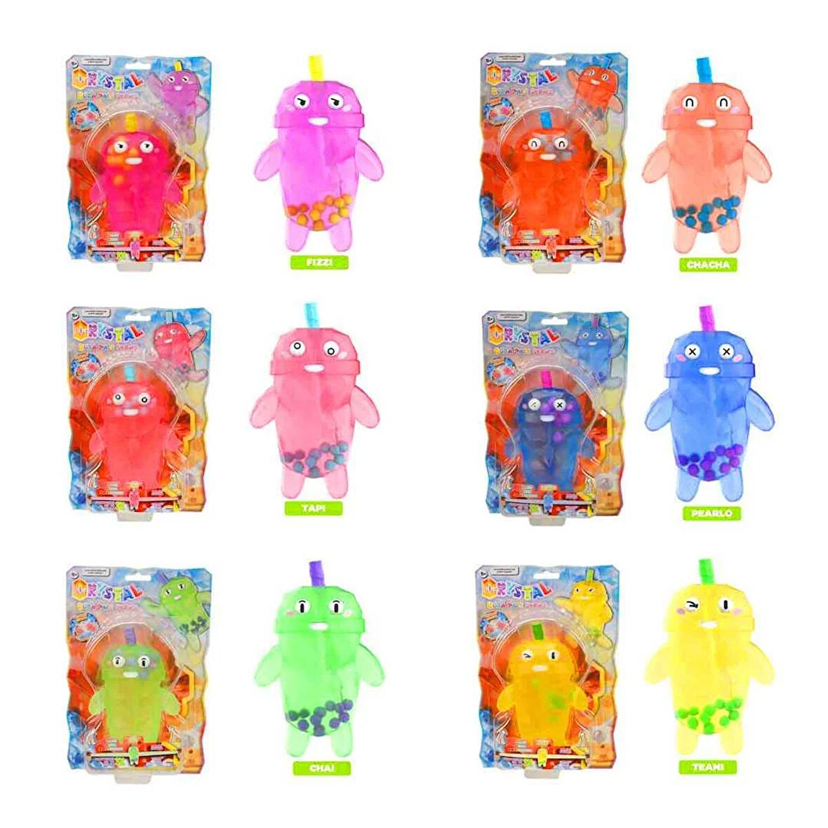  SUNMAN BEST TOY FOREVER 358234 BUBBLE TEA CRYSTAL BOBA PALS SERİ UZAYAN FİGÜR 14 CM 5+