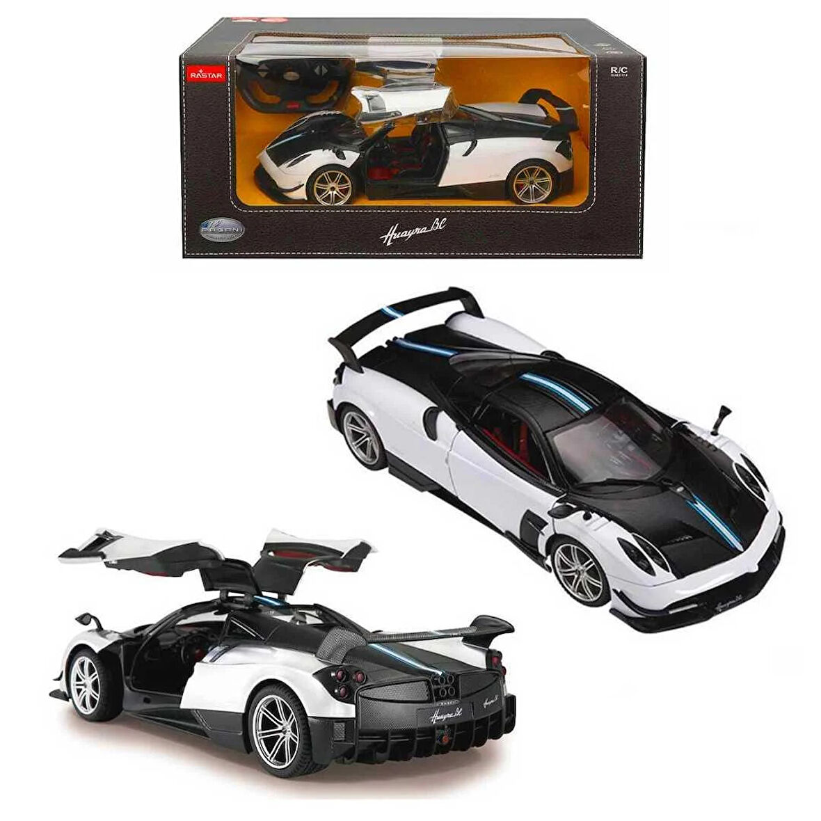 SUNMAN RASTAR 75400 KUMANDALI ARABA PAGANİ HUAYRA BC AÇILIR KAPI F/F R/C 2.4GHZ IŞIKLI 1:14 6+