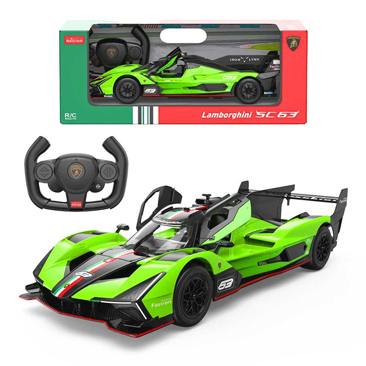SUNMAN RASTAR 10150 KUMANDALI ARABA LAMBORGHİNİ SC63 F/F R/C 1:14 2.4GHZ SESLİ IŞIKLI