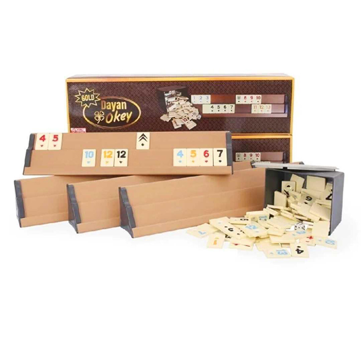 PARTİ OKEY TAKIMI DO-00002 PLASTİK MELAMİN TAŞLI