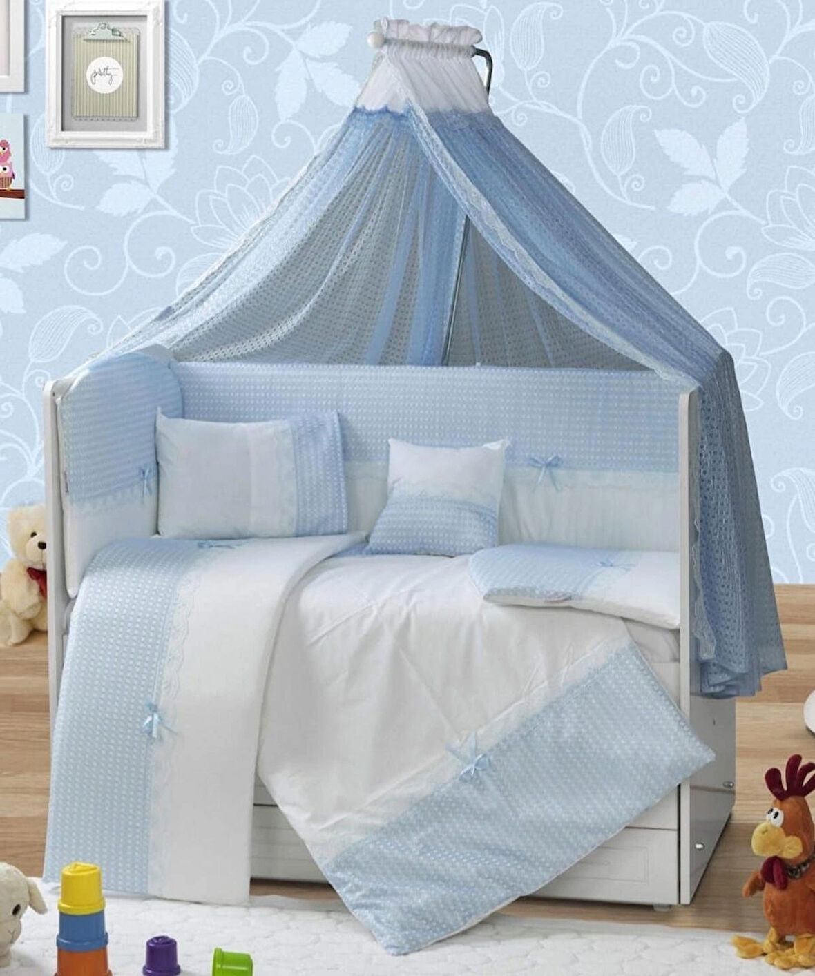 TUGU HOME&BABY SEDEF %100 PAMUK 10 PARÇA 60x120 cm BEBEK BEŞİK UYKU SETİ,BEBEK BEŞİK UYKU TAKIMI,ANNE YANI ORGANİK UYKU SETİ