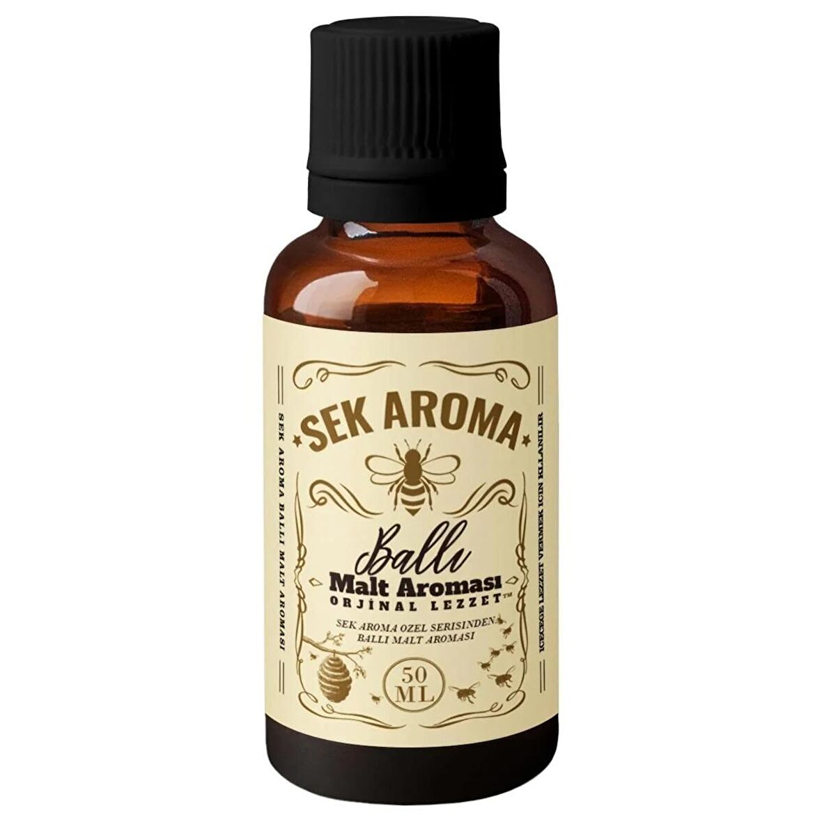 Sek Aroma Ballı Hazır Karışım Viski Kiti - Ballı Hazır Karışım Viski Aroması 50 ML (5 LİTREYE UYUMLU)