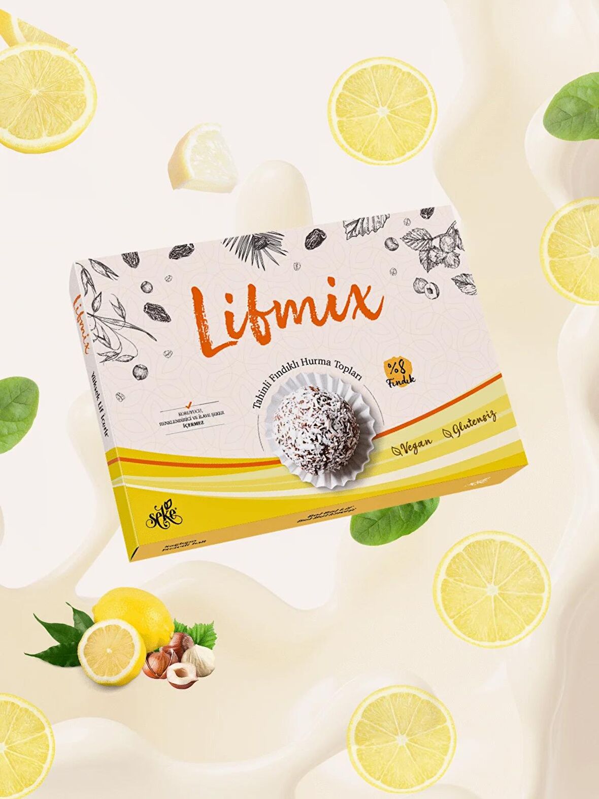 Lifmix - Tahinli Fındıklı Hurma Topları Net 215 G