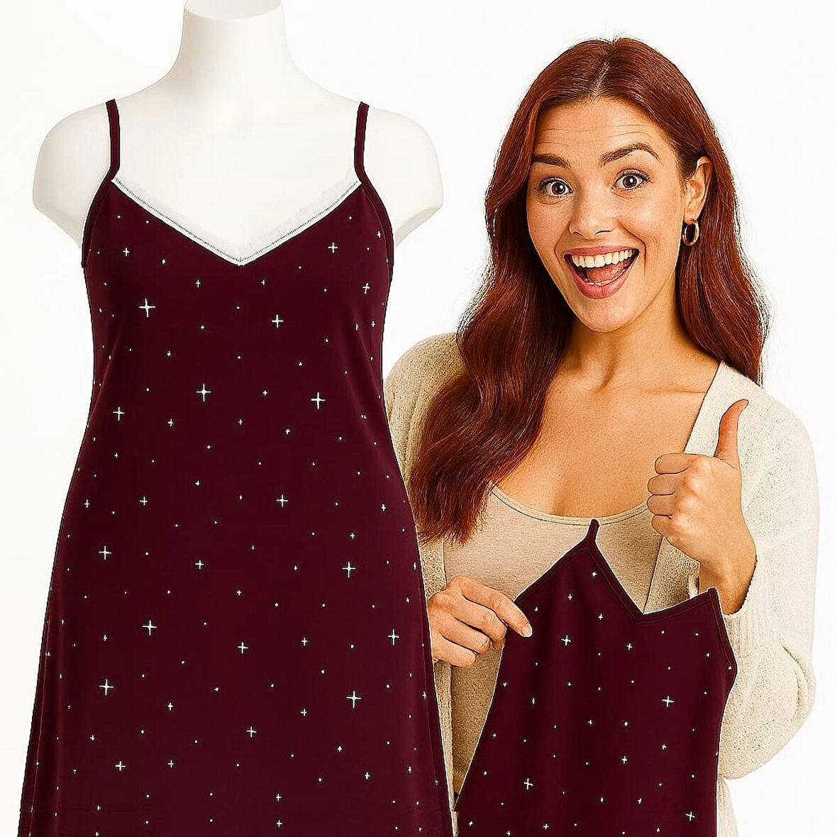  KADIN Büyük Beden Milan Kumaş Gecelik ve Ev Elbisesi - GENİŞ KESİM - ÖLÇÜLER ÜRÜN AÇIKLAMASINDA