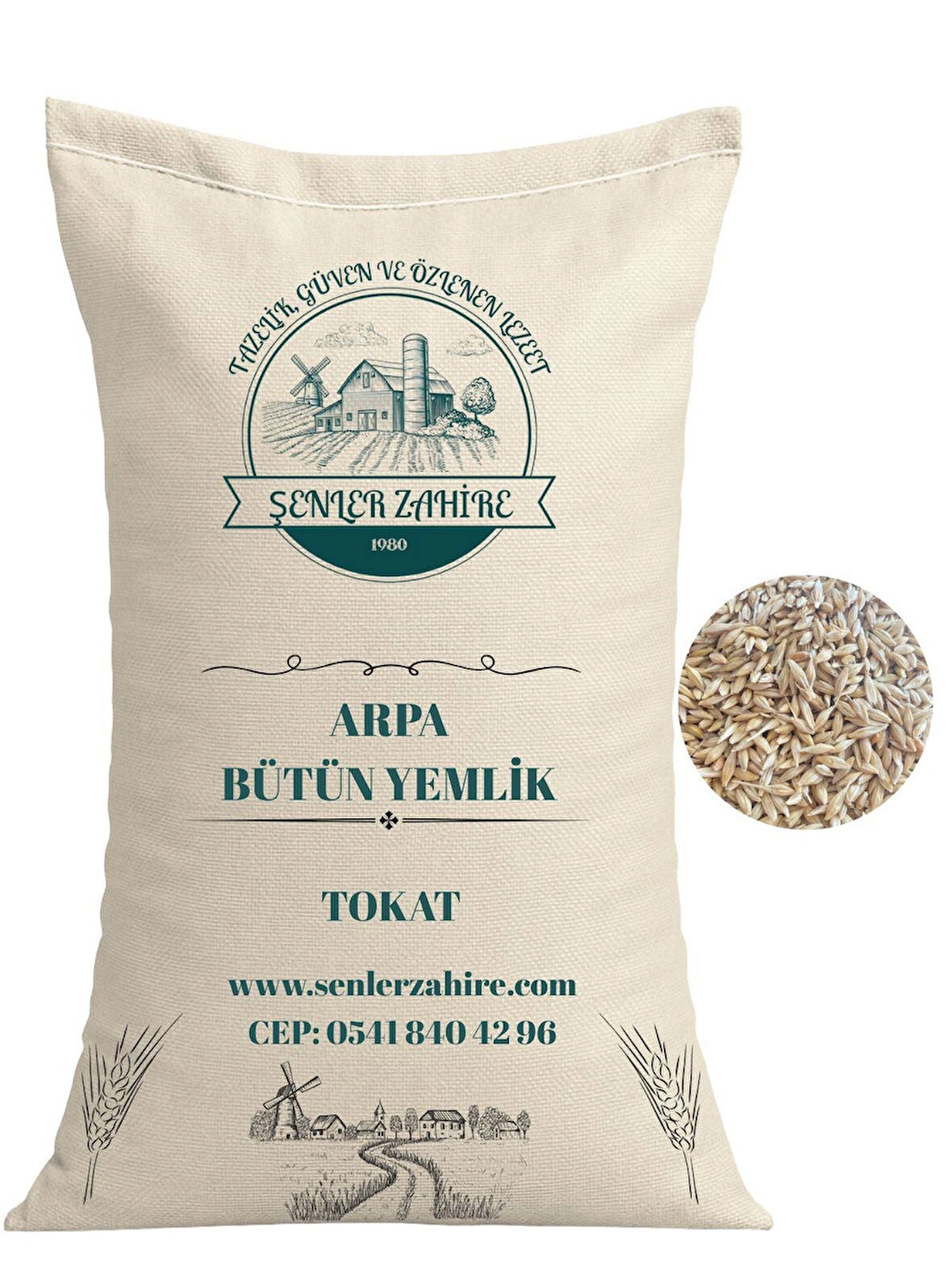 10 Kg Arpa (Bütün) – Yemlik Tahıl Seçeneği