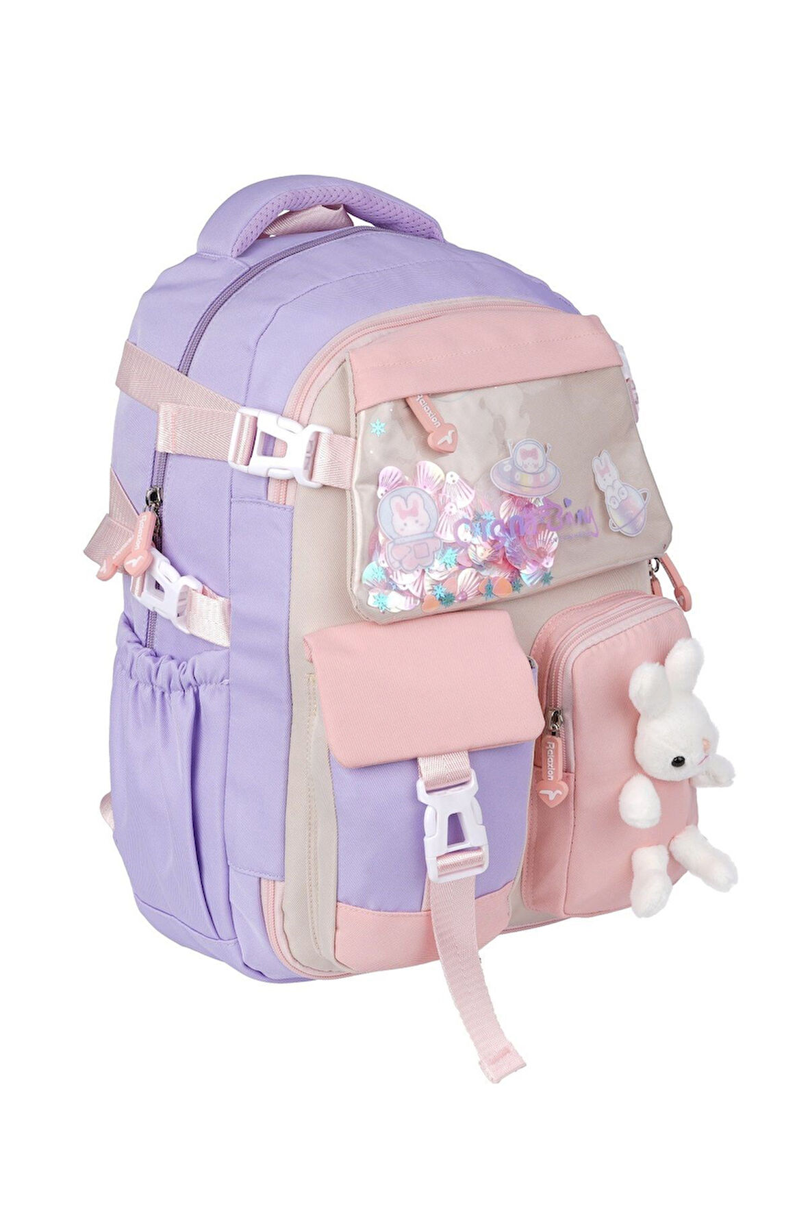 Relaxion 7 Bölmeli Sırt Destekli Aksesuarlı Iç Bölmesi Organizerli Tasarım Okul Sırt Çantası