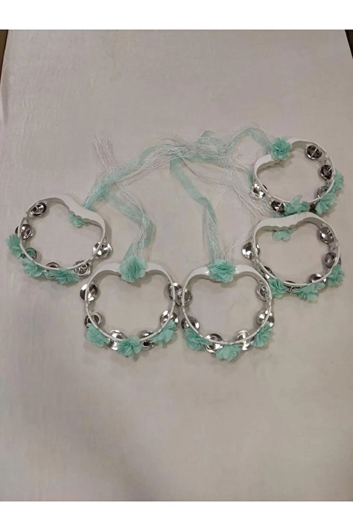 Tef Kına Gecesi Kına Malzemesi Lazer Güllü Kurdaleli Tef 10 Adet