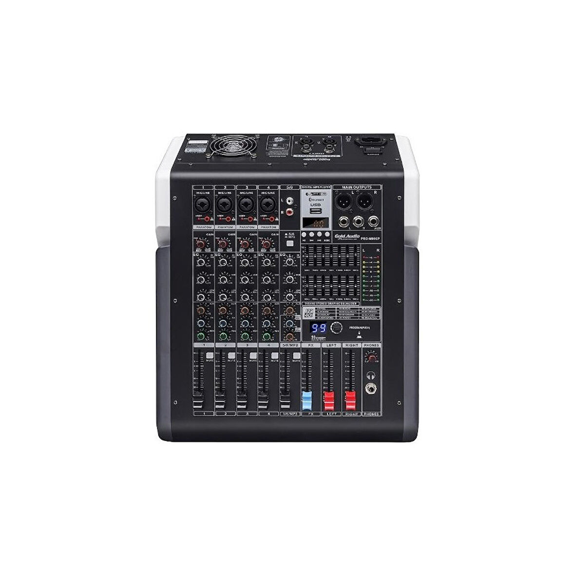 Gold Audio M-806P 6 Kanal Power Mikser