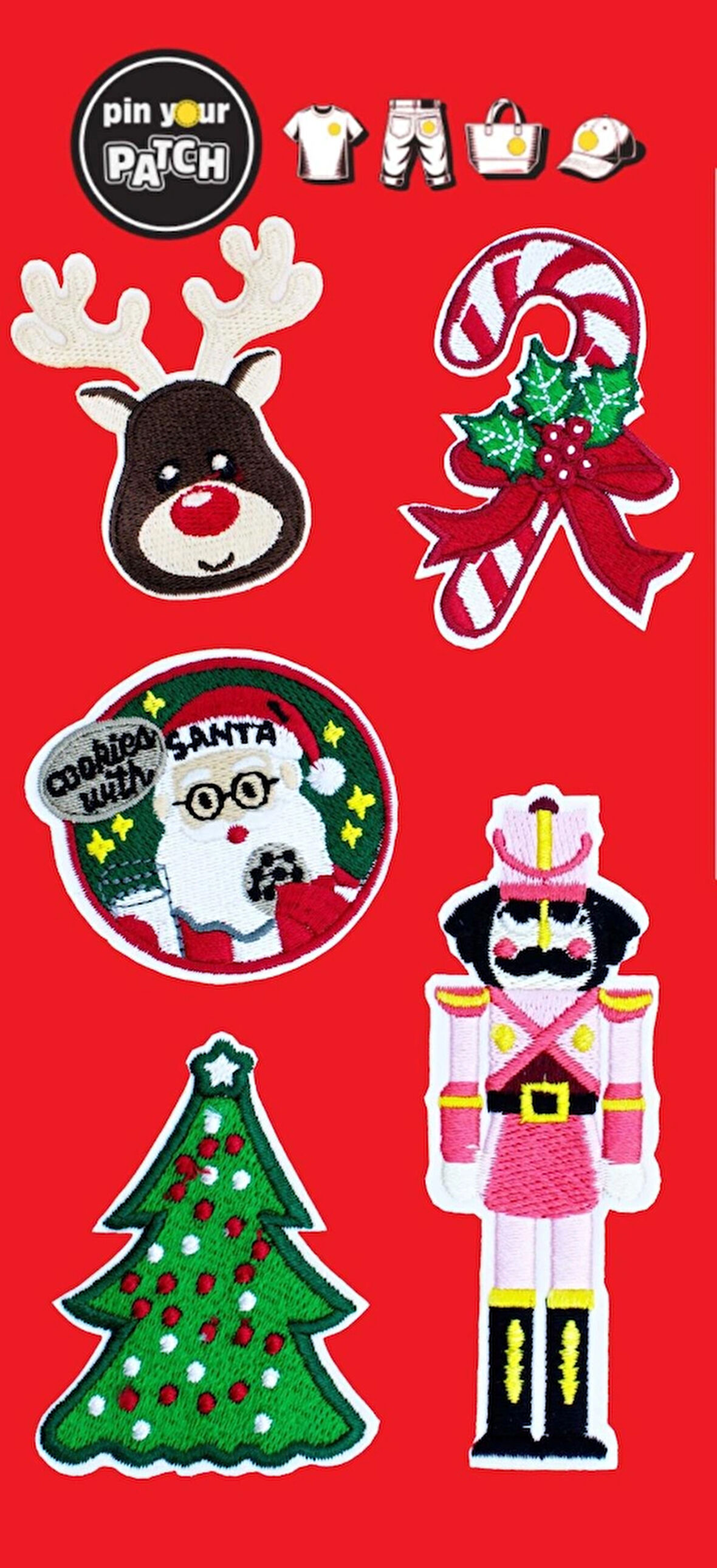 New Year Christmas Yeni Yıl Patch Set Patch Yama Seti