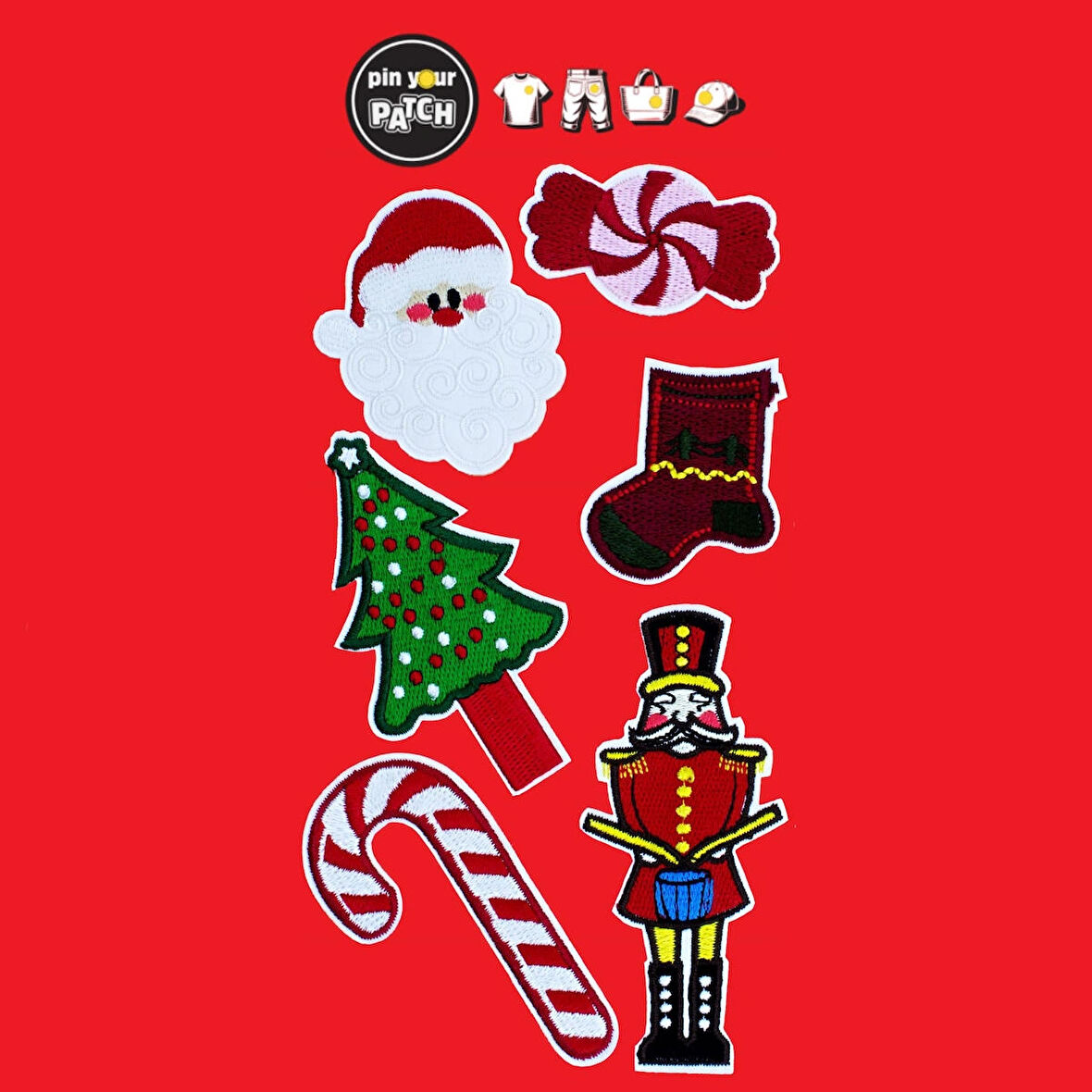 New Year Christmas Yeni Yıl Patch Set Patch Yama Seti