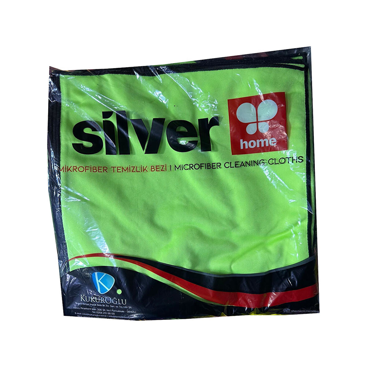 Silver Home Mikrofiber Bez Temizlik Toz Cam Bezi - 40 x 40 Cm. - 5 Adet