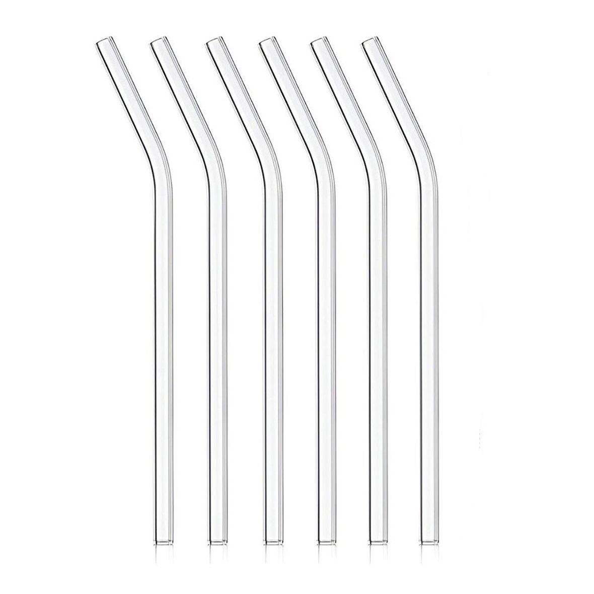 Cam Eğimli Isıya Dayanıklı Pipet Meşrubat Meyve Suyu Kamışı Pipeti - 20 Cm. - 5 Adetlik 1 Paket