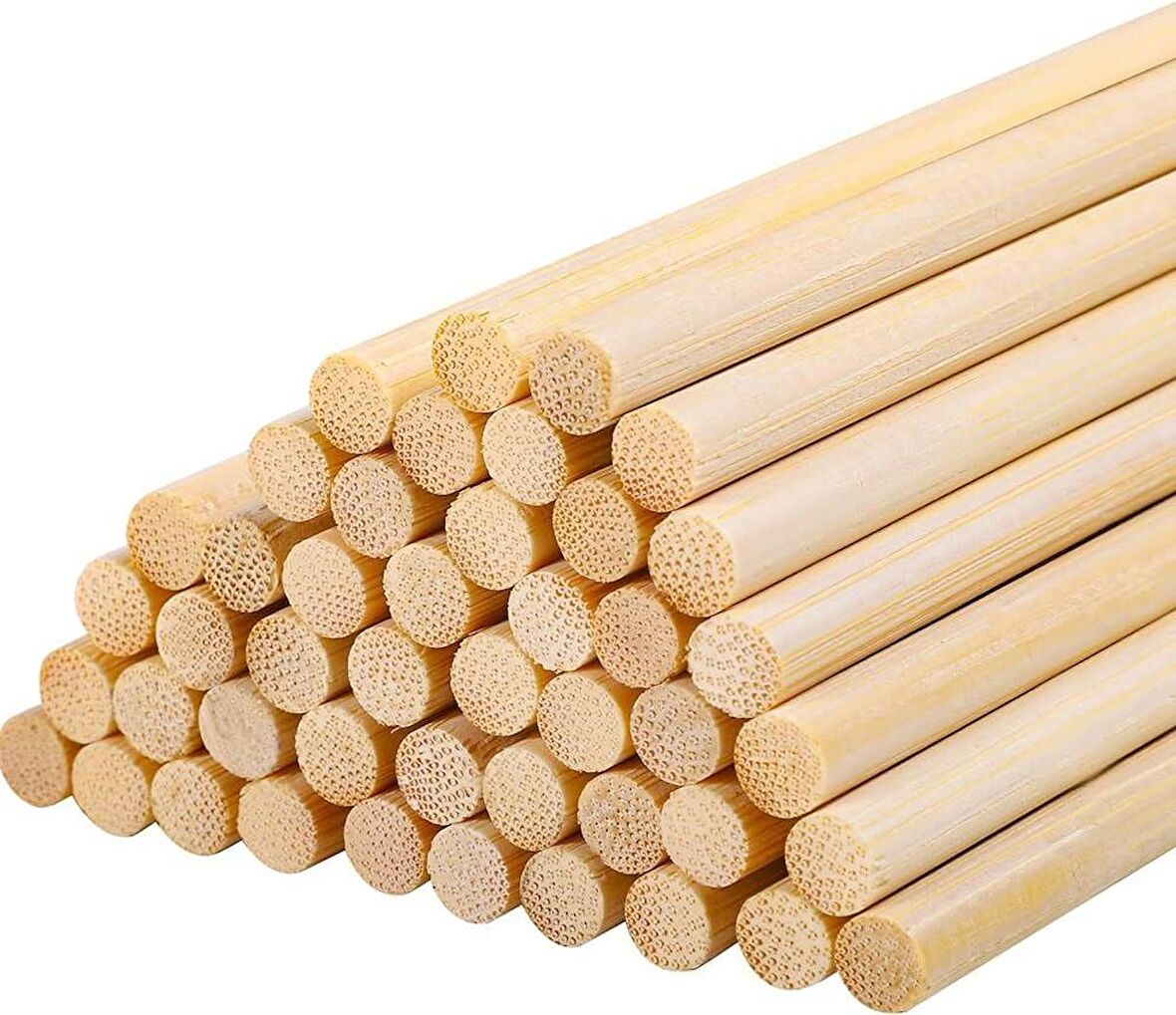 Ahşap Bambu Maket Patates Kızartma Çubuğu Çöp Şiş - Boy : 35 Cm./ En : 5 mm. - 1000 Adet