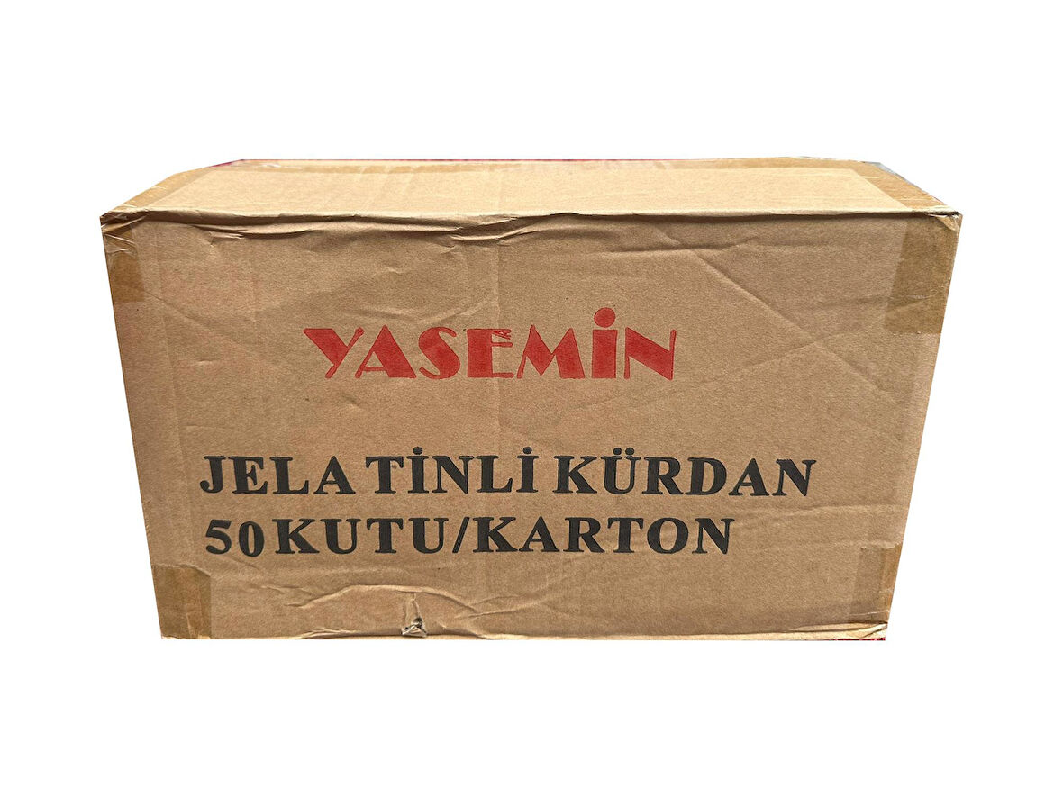 Yasemin Jelatinli Kutulu Poşetli Ahşap Kürdan - 500 Adetlik 50 Paket