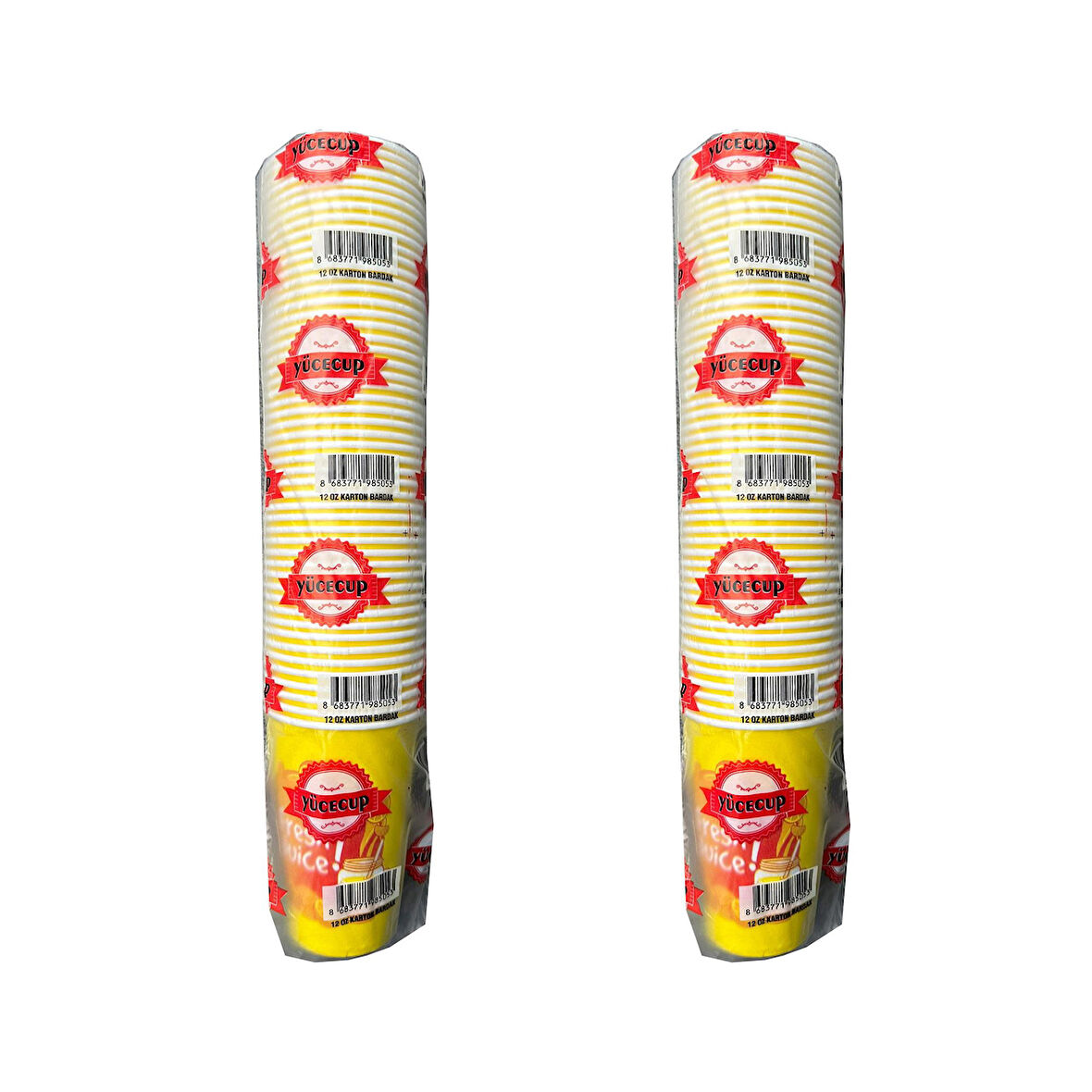 Dağyüce Kağıt Karton Bardak Tek Kullanımlık Çay Kahve Bardağı - 12 Oz - 50 Adetlik 2 Paket