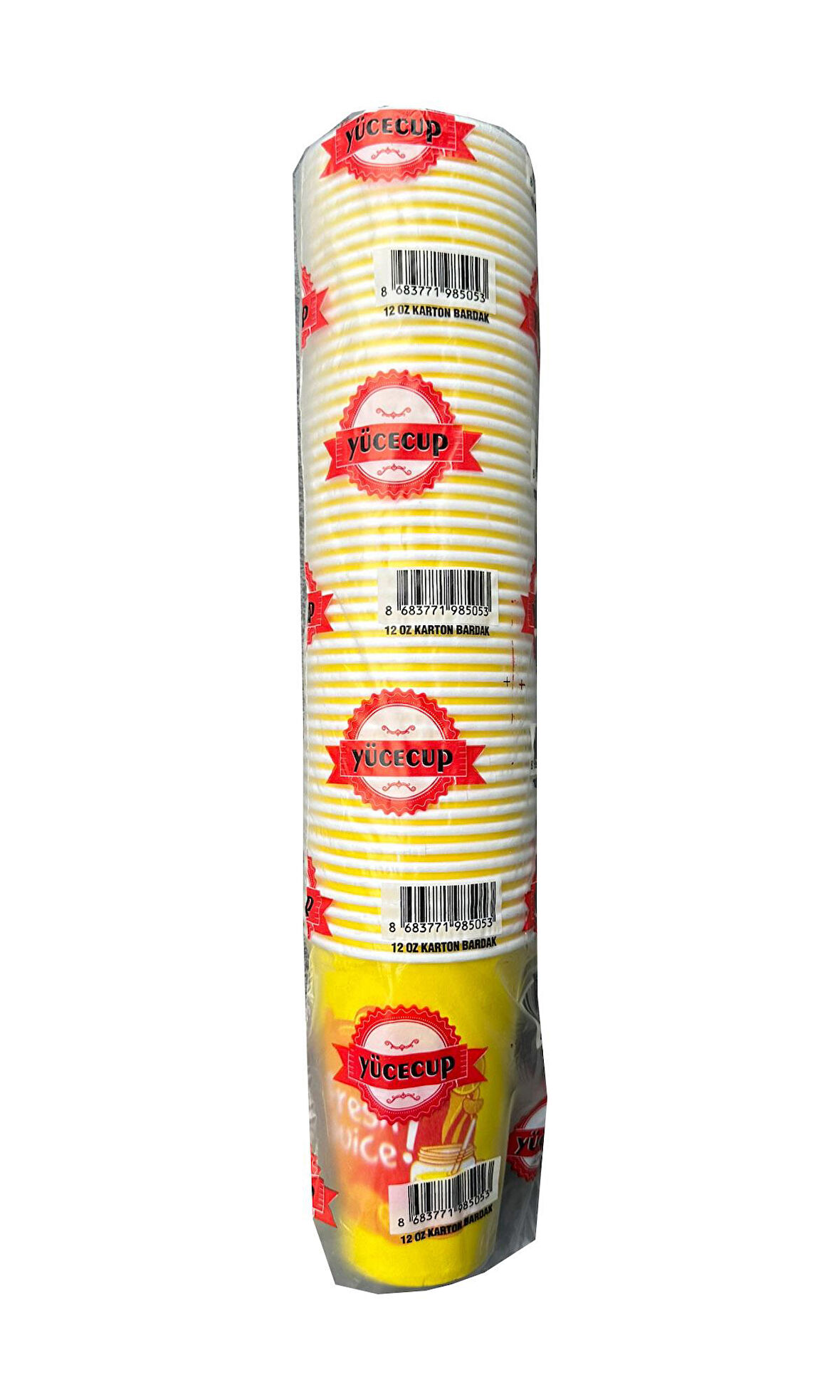 Dağyüce Kağıt Karton Bardak Tek Kullanımlık Çay Kahve Bardağı - 12 Oz - 50 Adetlik Paket