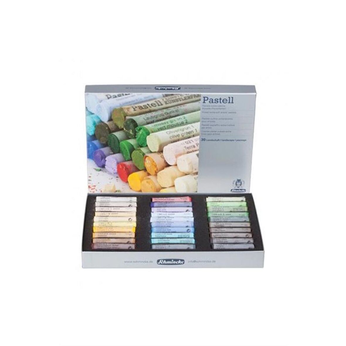 Schmincke Finest Extra-Soft Artist Pastel Boya Seti 30 Renk Landspace Tones