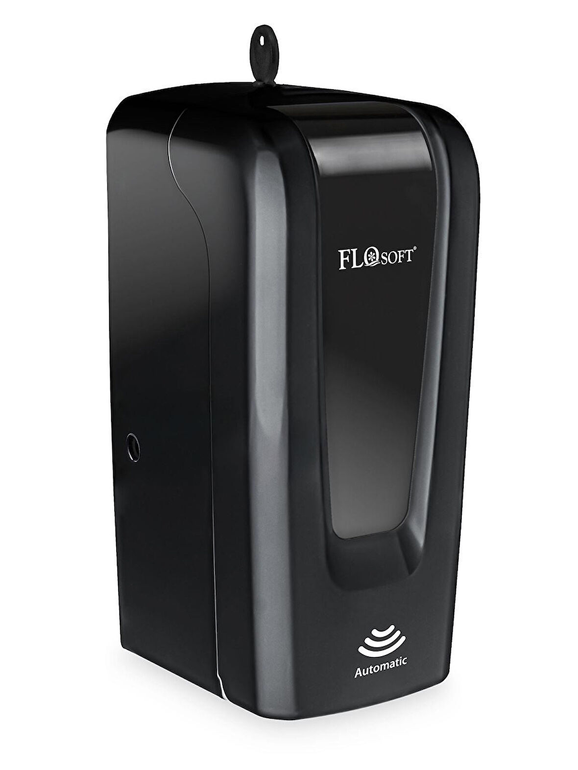 Flosoft Hazneli Fotoselli Sabun ve Dezenfektan Dispenseri Aparatı - Duvara Monte - 1000 Ml. - Siyah