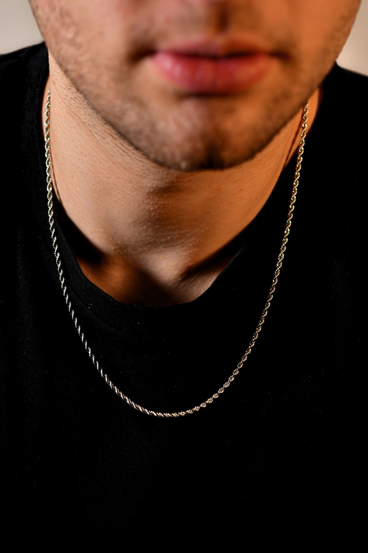 Burgu Model Unisex Çelik Zincir Kolye 2 Mm