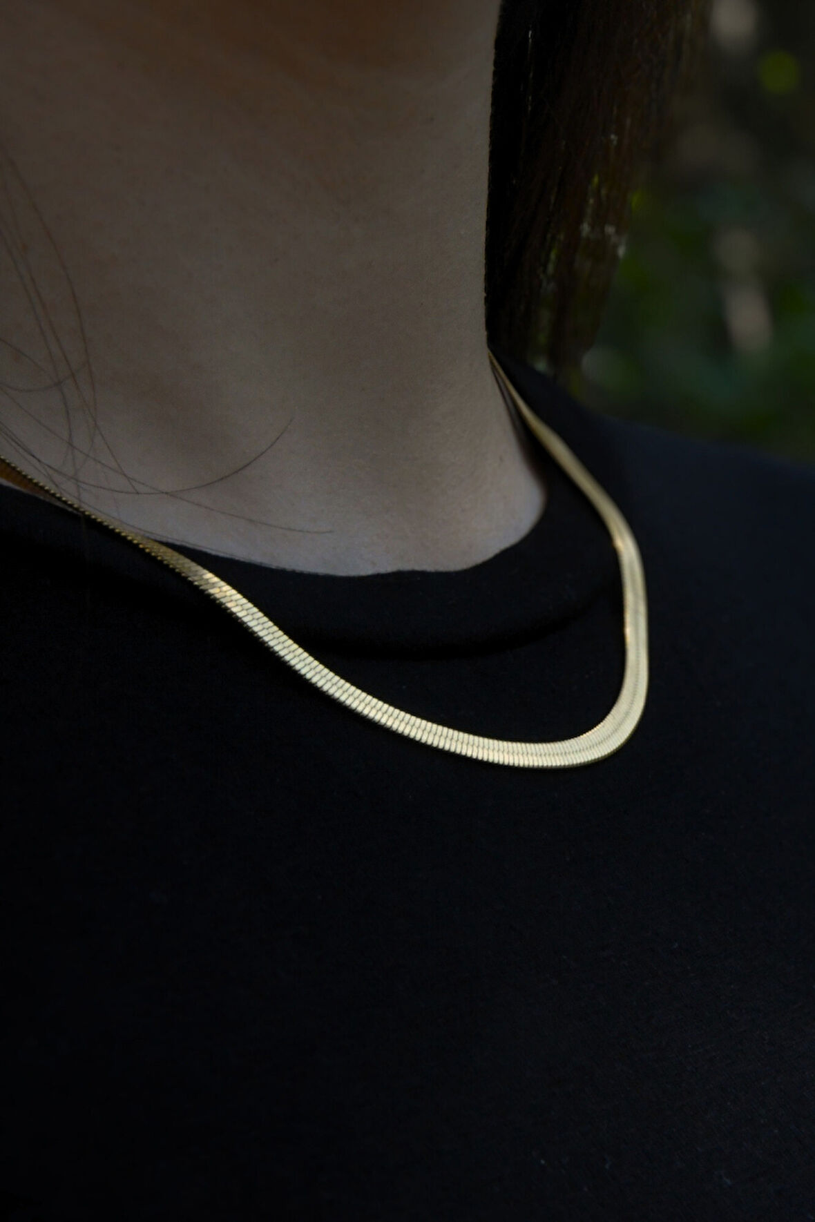 İtalyan Ezme Model Unisex Çelik Zincir Kolye 4 Mm