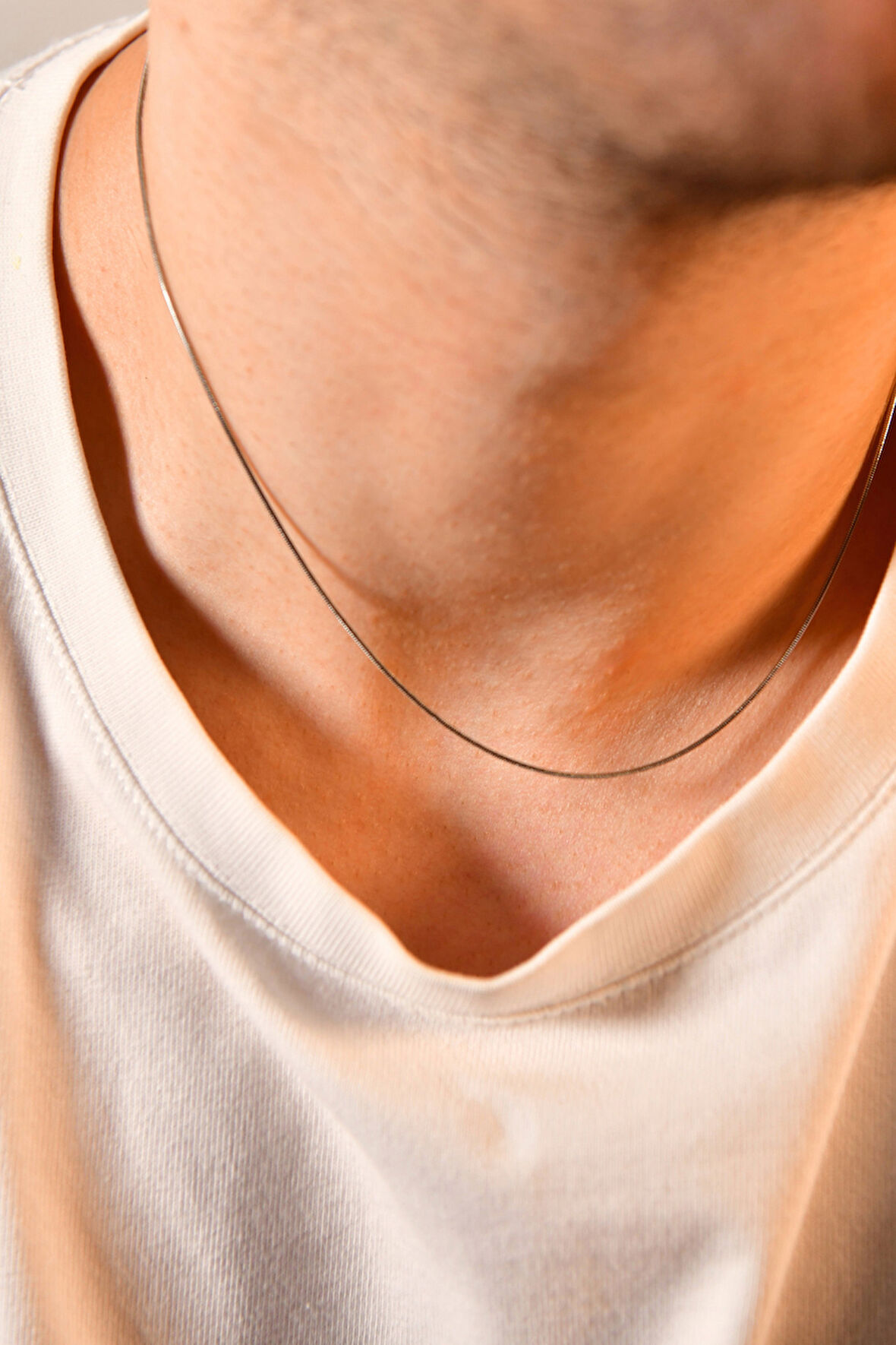 Yılan Model Unisex Çelik Zincir Kolye 1 Mm