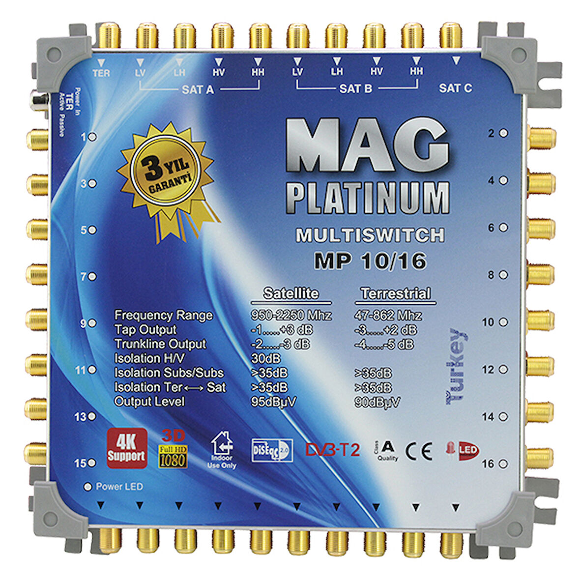 10*16 SONLU UYDU SANTRALİ MAG PLATINUM (4593)