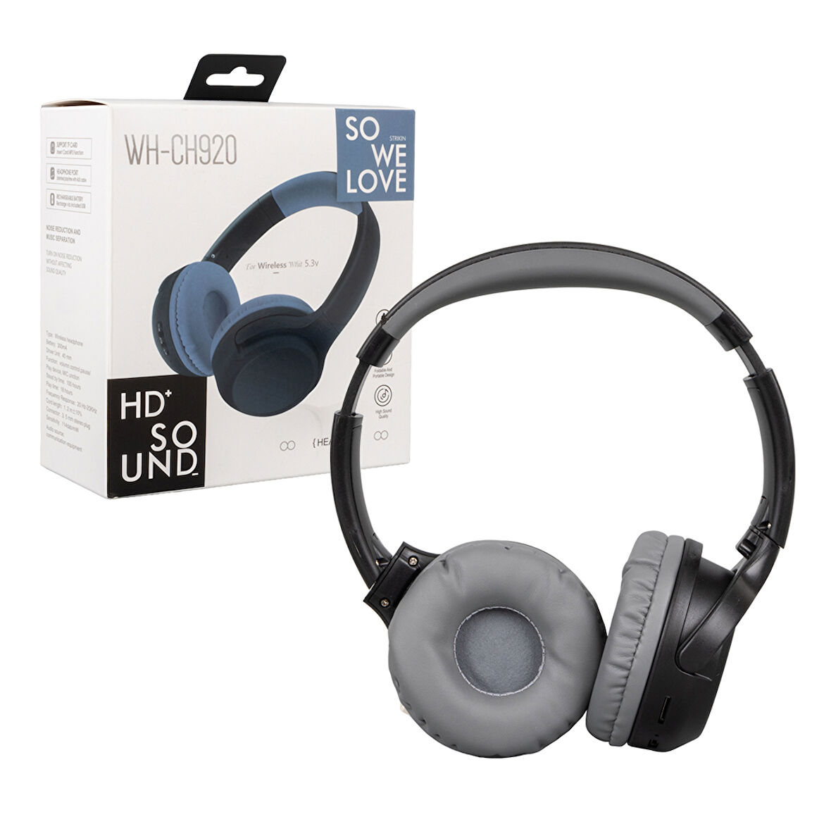 KABLOSUZ BLUETOOTH KULAKÜSTÜ TASARIM KULAKLIK WH-CH920 (4593)