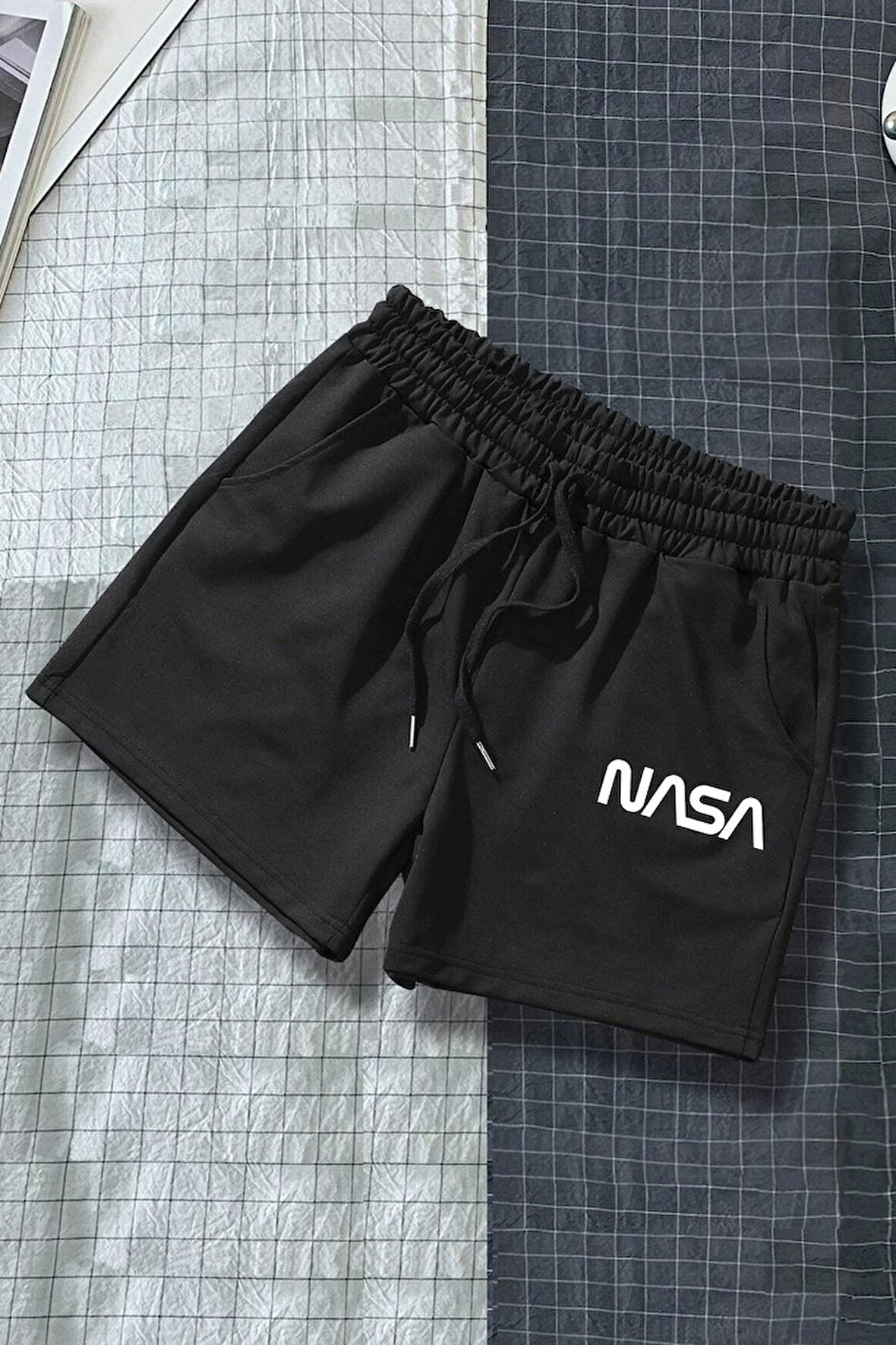 Uyguntarz Tasarım Baskılı Pamuk Unisex Penye Short