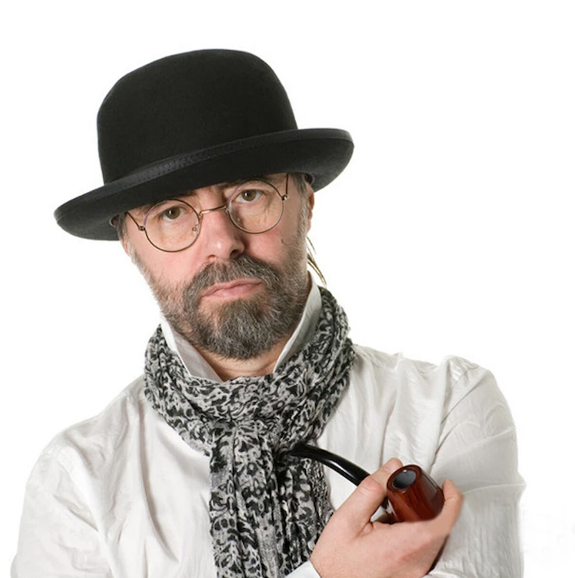 Siyah Renk Yetişkin Boy Bowler Derby Şapkası 58 Cm