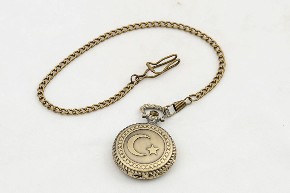 Türk Bayraklı Köstekli Saat