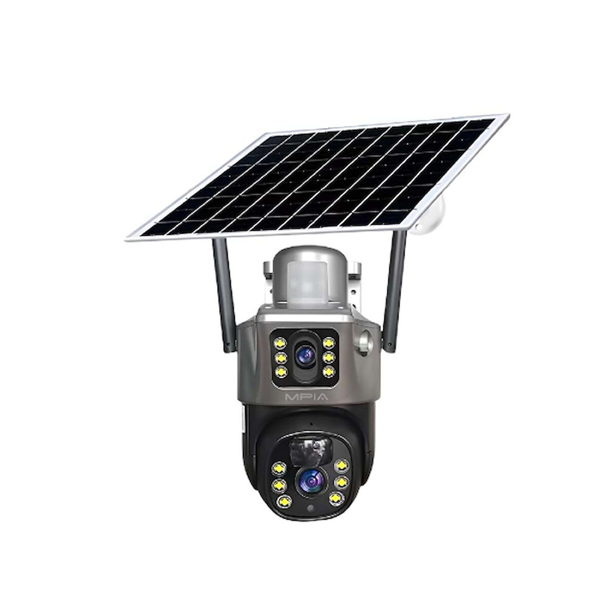 3 Mp + 3 Mp Çift Lens Solar Tf Kart Girişli 4G Kamera