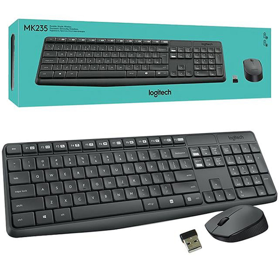 Mk235 Kablosuz Q Klavye Mouse Seti