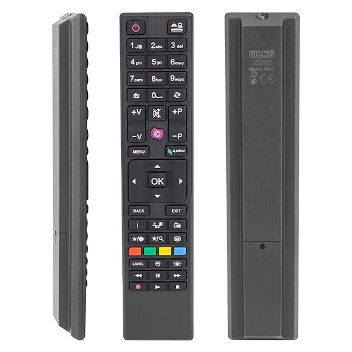 Seg Regal Kare Göbek Mor Tuşlu Lcd Led Tv Kumanda