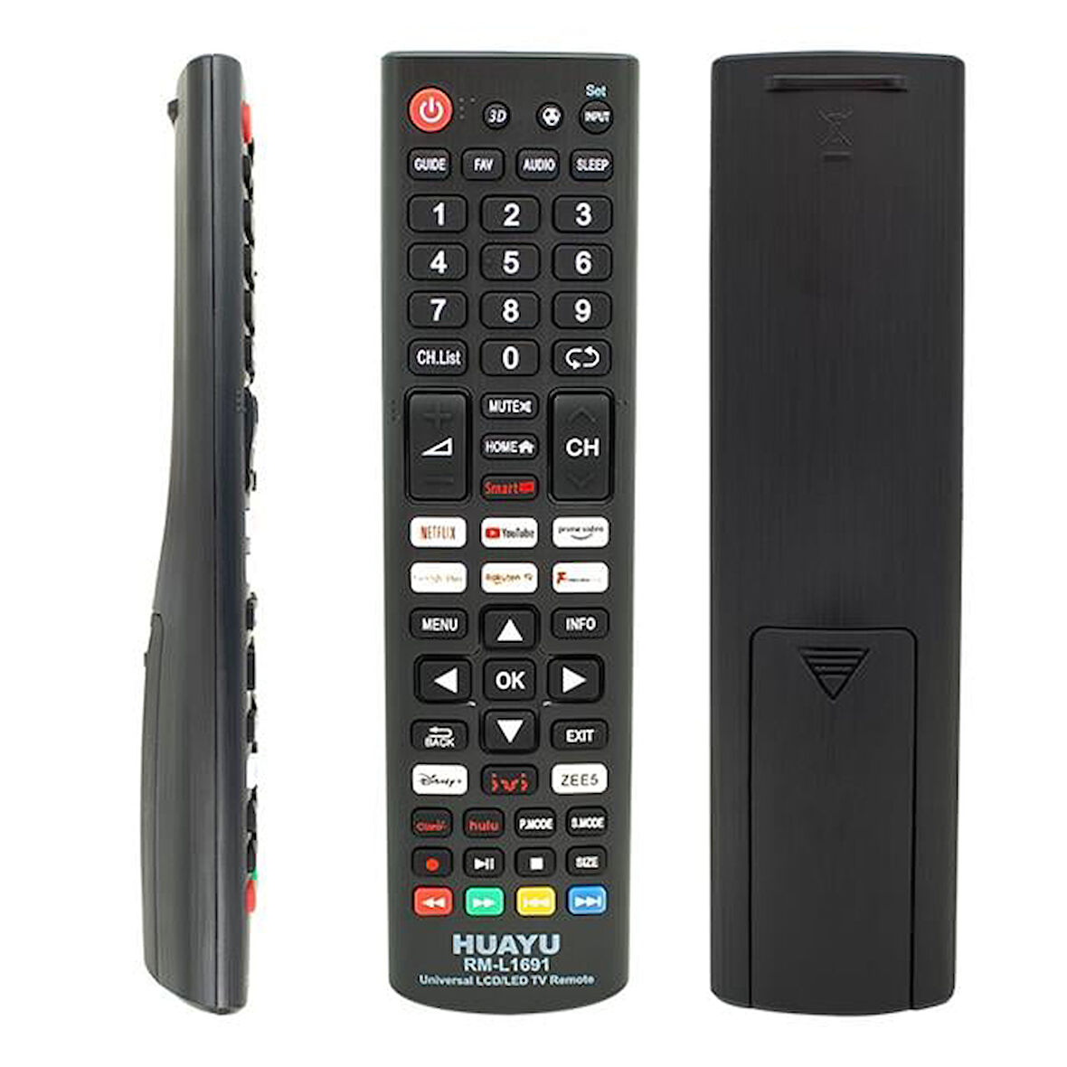 Huayu Rm-L1691 Netflix-Youtube-Prime Video-Google Play Tuşlu Universal Lcd Led Tv Kumandası