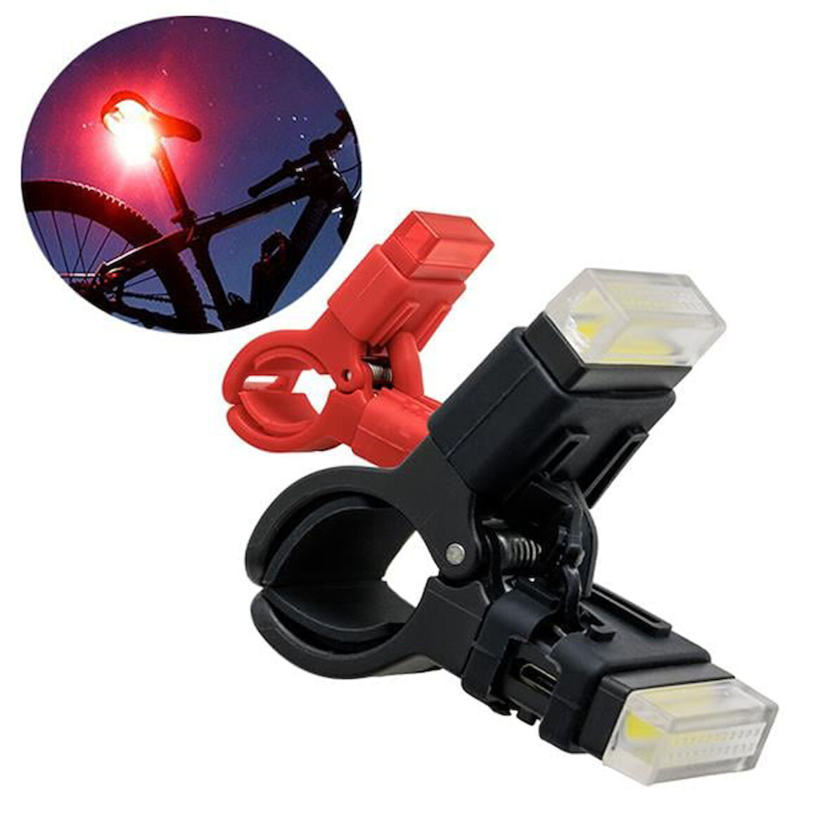 Ledli Bisiklet İkaz Lambası Pm-17954