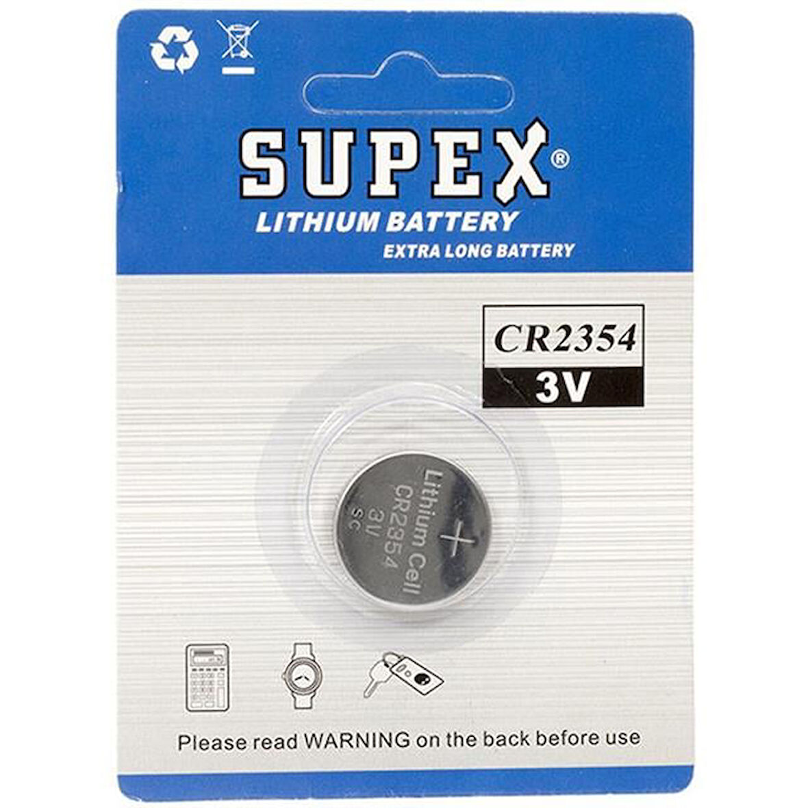 Supex Cr2354 3 Volt Lityum Pil Tekli