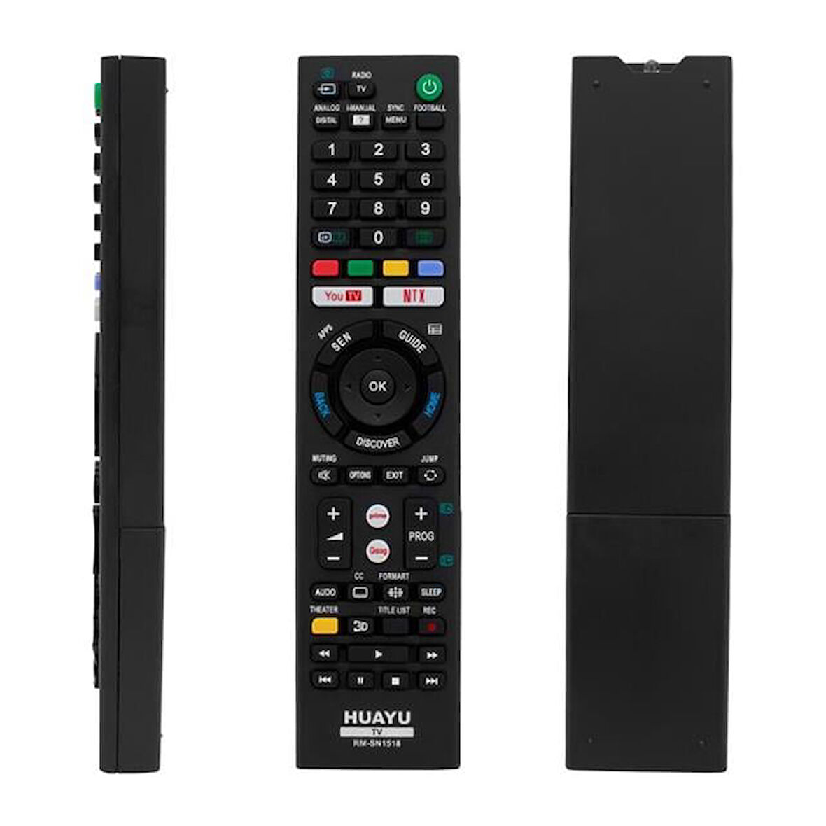 Huayu Rm-Sn1518 Netflix- Youtube Tuşlu Universal Lcd-Led Tv Kumanda