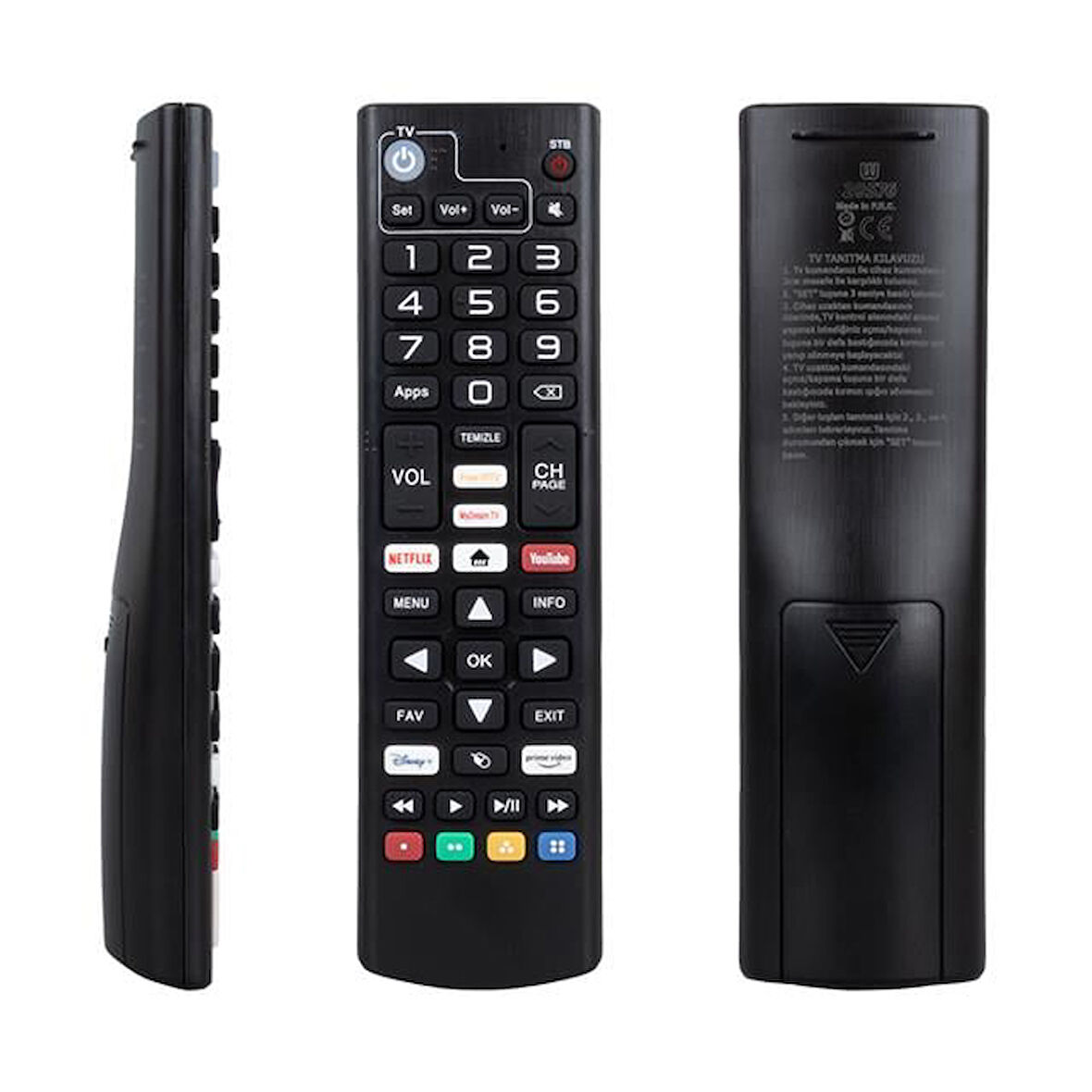 Dreamstar Android Netflix-Youtube-Prime Video Tuşlu Tv Uyumlu Uydu Kumandası