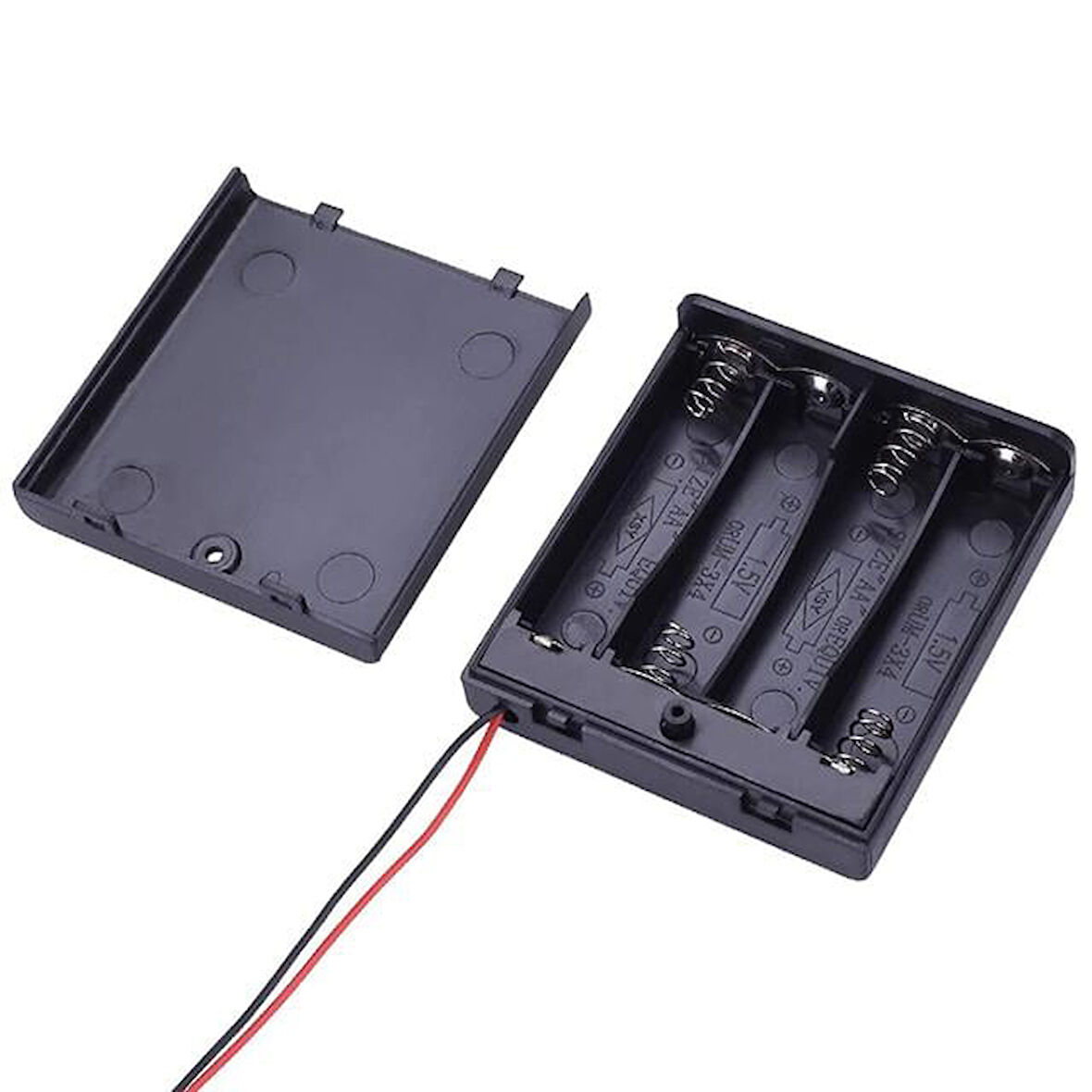 4'Lü Aa Kapaklı Switch'Li Pil Yuvası (Ic-233F)