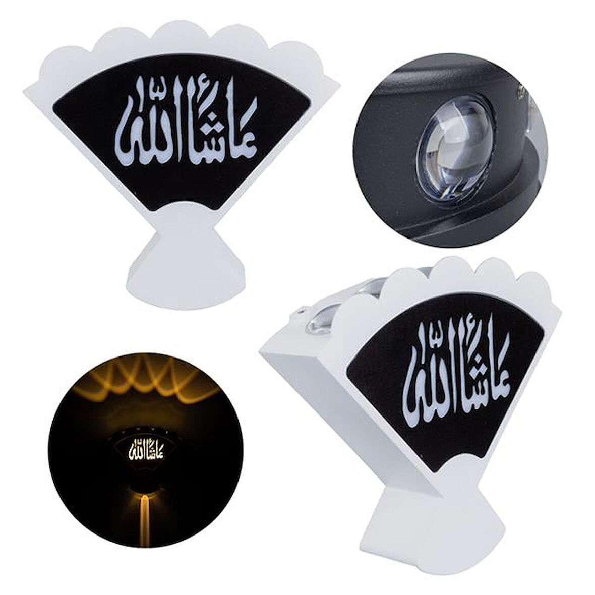 Pm-24454 3000K Maşallah Arapça Üçgen Dekoratif Led Duvar Aplik