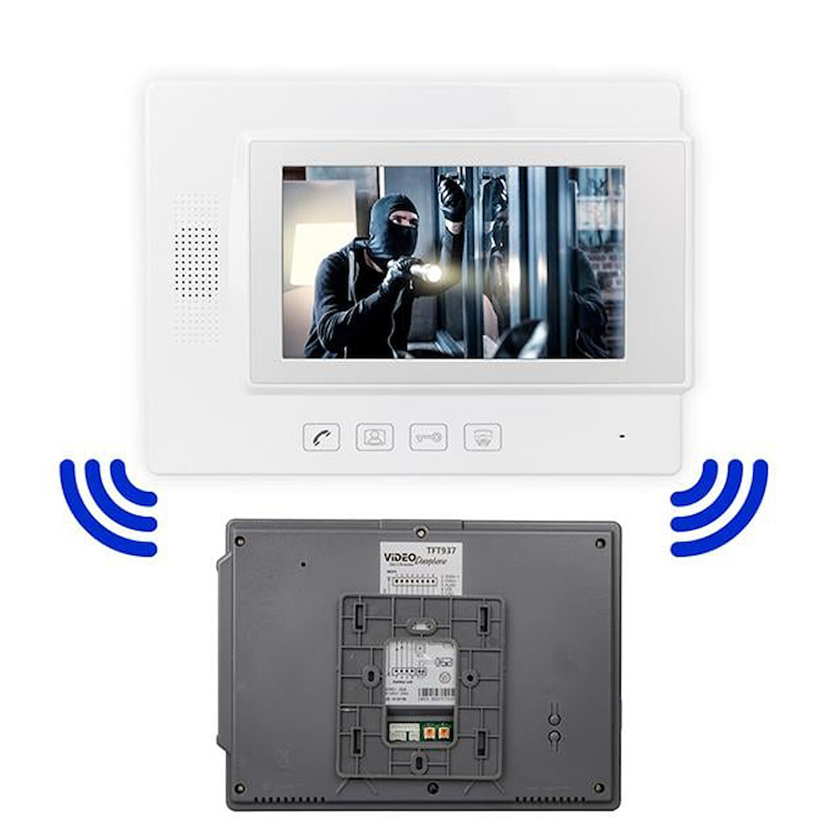 Tft937 Görüntülü Bina İnterkomu Diyafon Alıcı Sistemi